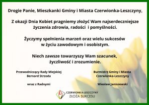 Życzenia z okazji Dnia Kobiet